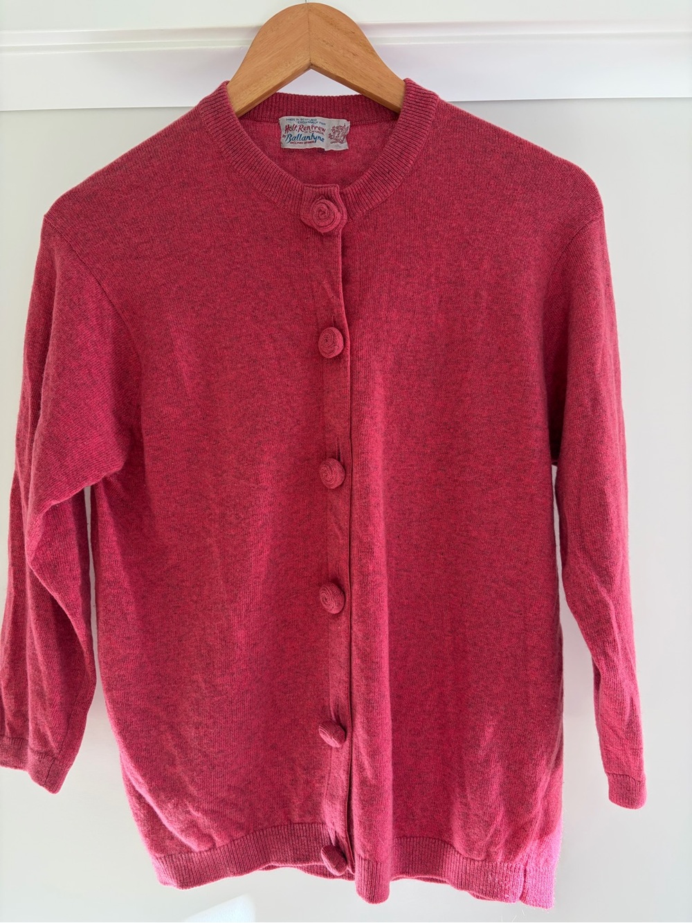 Ballantyne Made in Scotland Vintage for Holt Refrew 100% Cashmere Cardigan